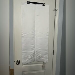 NWT David's Bridal White Embroidered with Crystal Embellishments Shawl